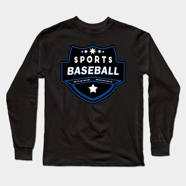 Sports Baseball Long Sleeve T-Shirt by Creative Has